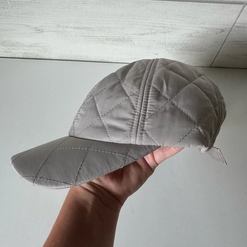 H&M Quilted Taupe Cap
